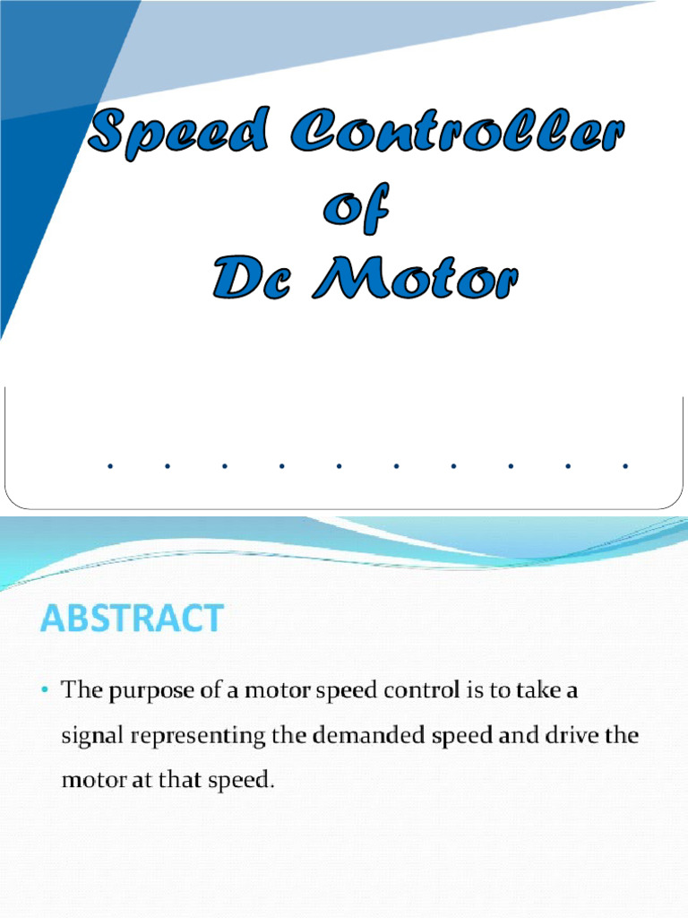 DC Motor Speed Control Using AT89C51 | PDF