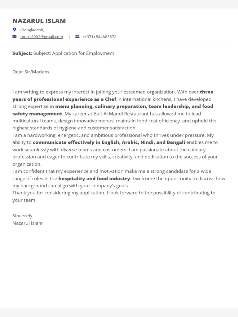 Letter 1 | PDF