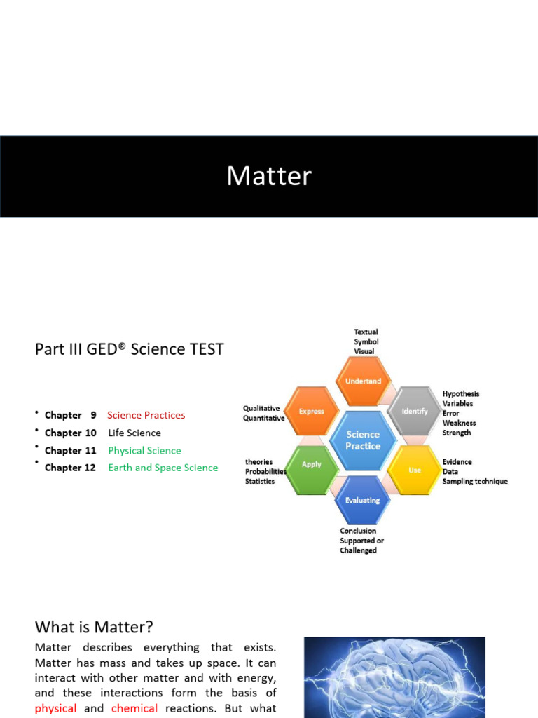GED Science (Chemistry) PDF | PDF | Chemical Reactions | Atoms