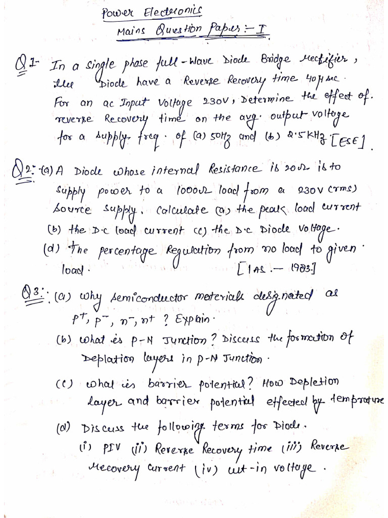 POWER Electronics 1 | PDF