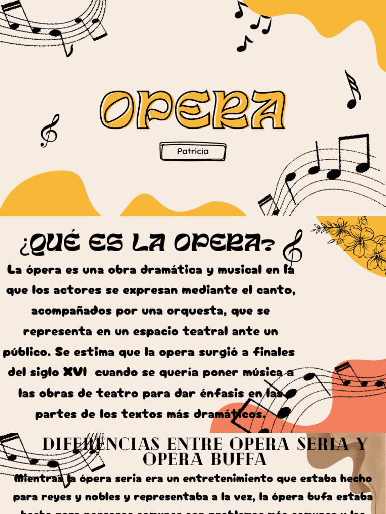 Historia y Tipos de Ópera | PDF