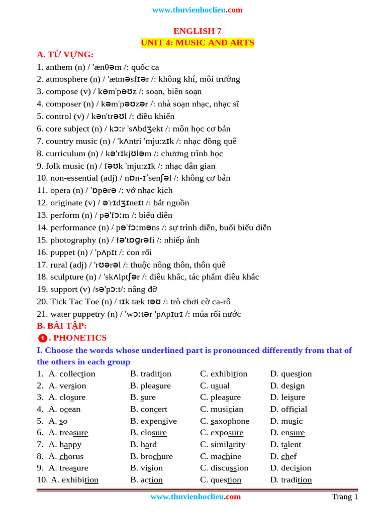 Music and Arts Vocabulary Guide | PDF | Daniel Defoe | Robinson Crusoe