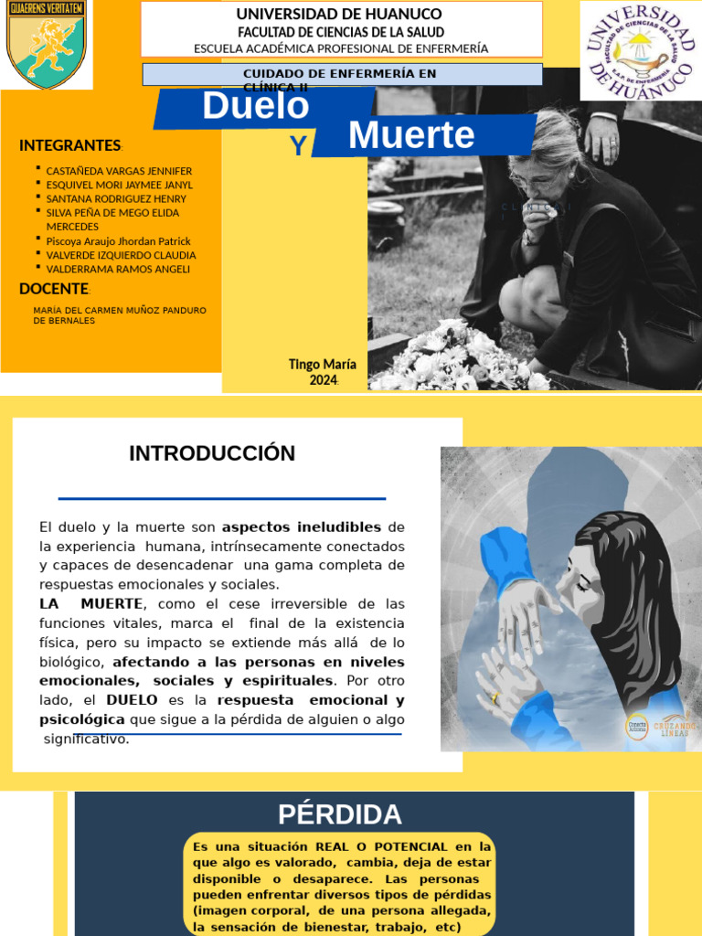 Duelo y Muerte: Impacto Emocional y Social | PDF | Dolor | Las emociones