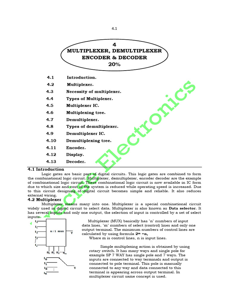 Mux Demux | PDF | Electronic Circuits | Electronic Design
