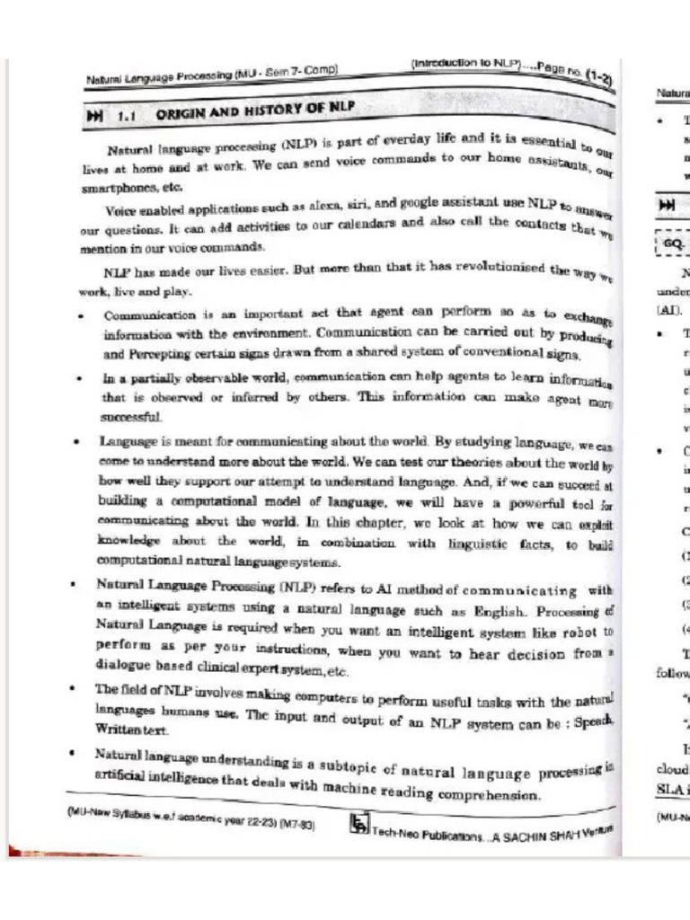 NLP Unit 1 | PDF