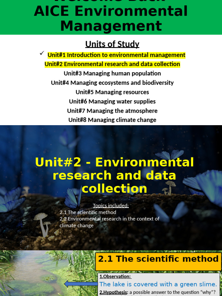 8 - AICE Environmental Unit2 (2.1, 2.2) Notes - Lecture | PDF | Climate ...