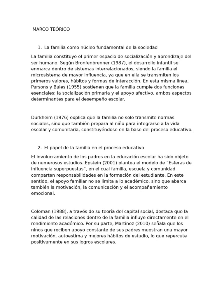 Influencia Familiar en la Educación Infantil | PDF | Familia | Aprendizaje