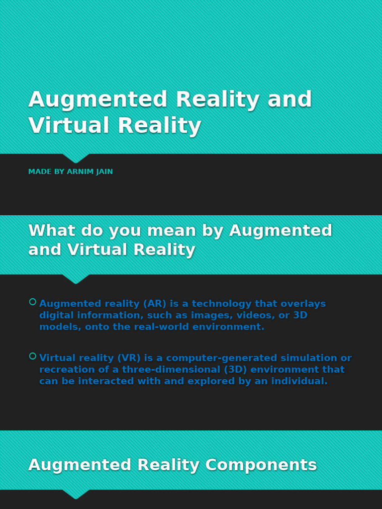 AR vs VR: Key Differences and Uses | PDF | Virtual Reality | Augmented ...