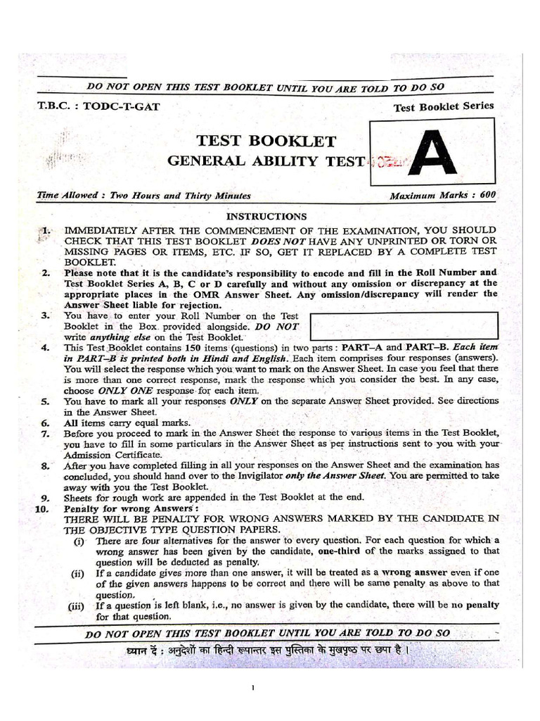 NDA 2 2025 GAT Question Paper and Answer Key PDF Sep 14 2025 | PDF