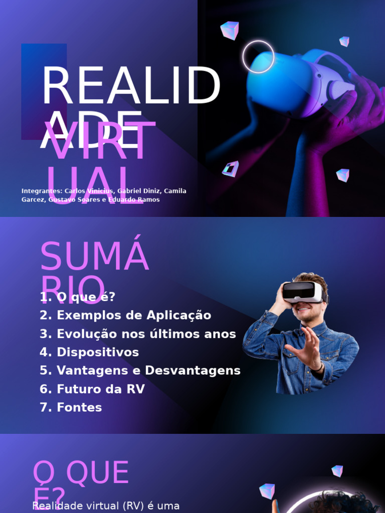 Guia Completo sobre Realidade Virtual | PDF | Realidade virtual ...