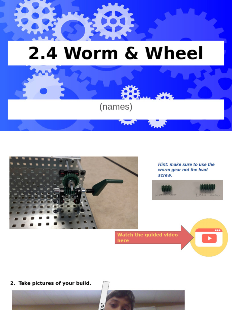 2.4 Worm and Wheel | PDF