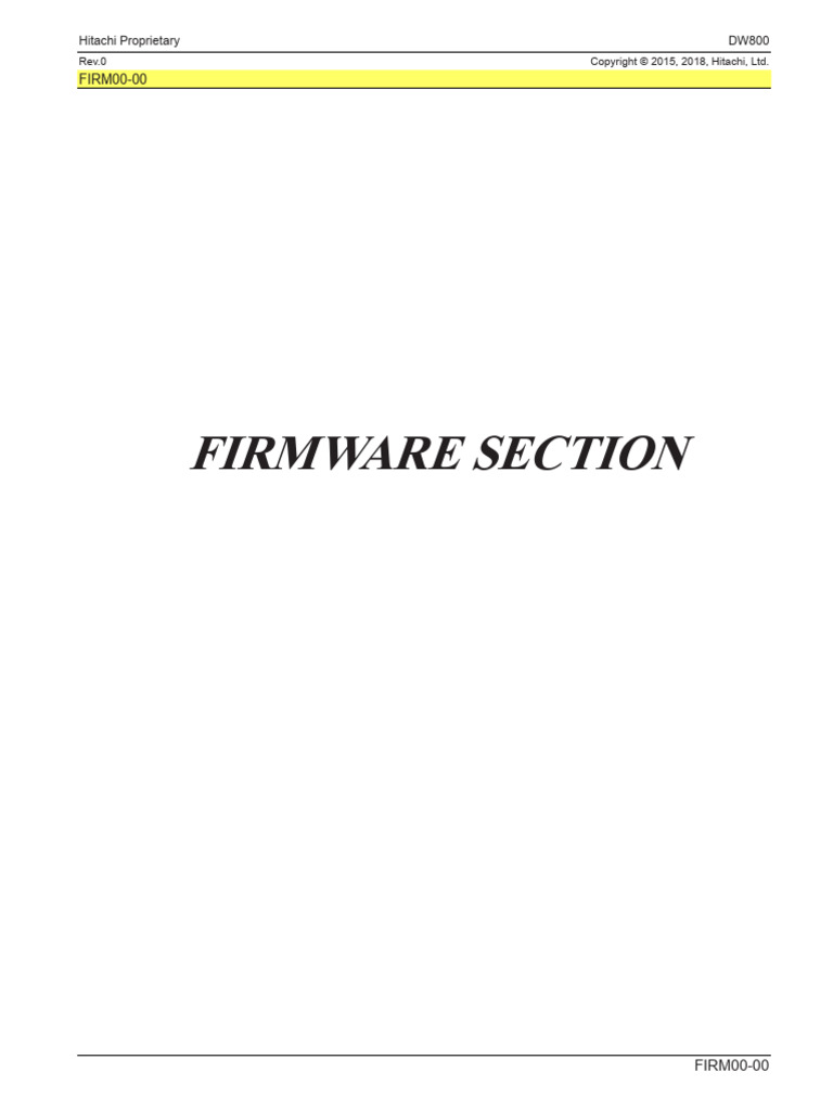 Hitachi DW800 Firmware Update Guide | PDF | Command Line Interface ...