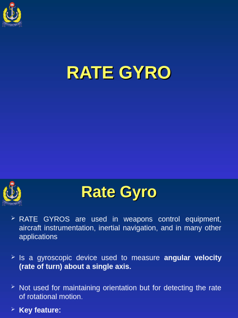Understanding Rate Gyros in Aviation | PDF | Gyroscope | Rotation