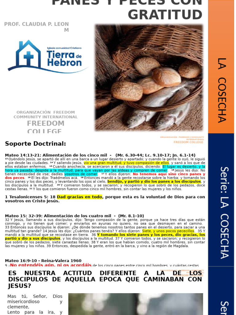 Gratitud y Milagros en la Fe Cristiana | PDF | Creencia religiosa y ...