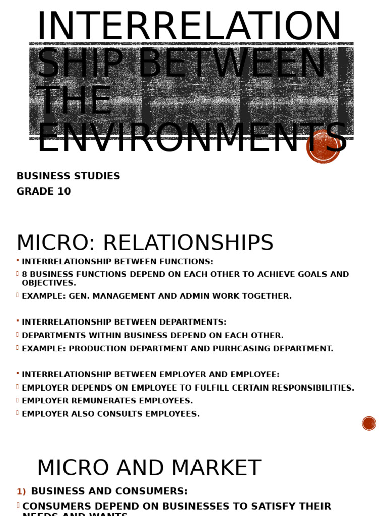 Interrelationships in Business Functions | PDF | Microeconomics | Business
