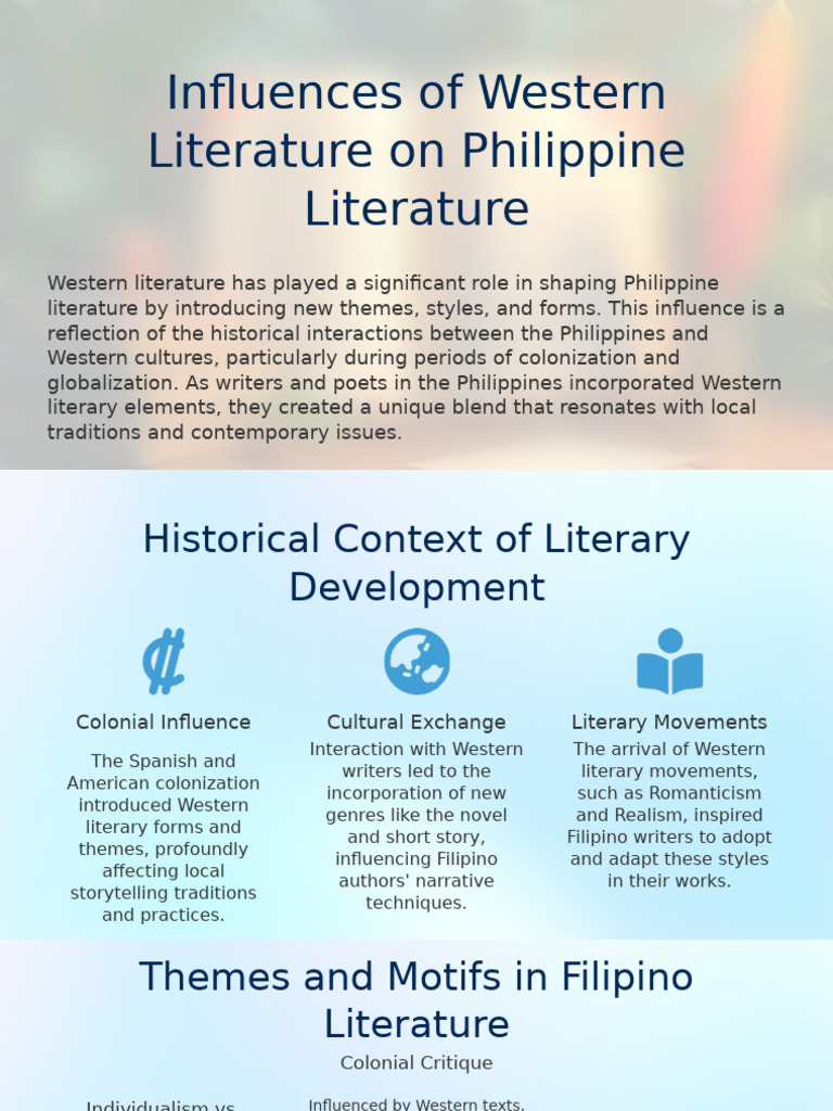 Western Influence on Philippine Literature | PDF | Philippines | Narrative