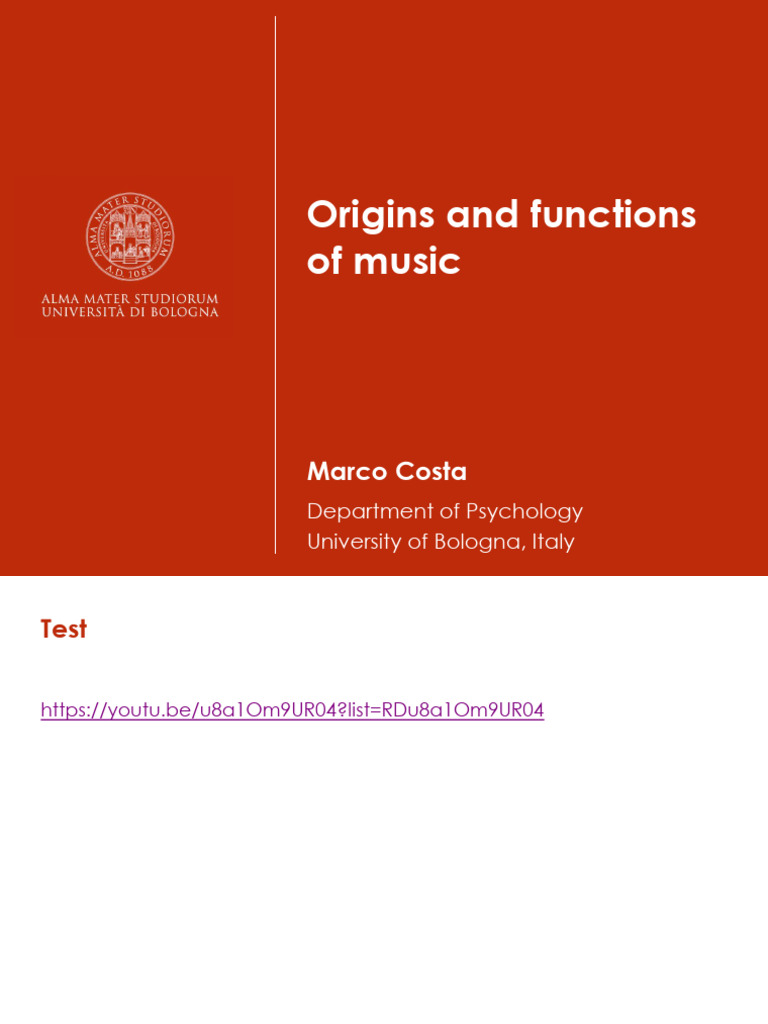 Evolution and Functions of Music | PDF | Rhythm | Musicology