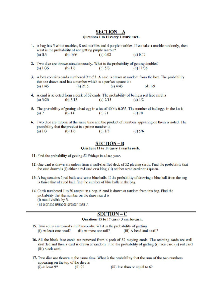 Probability QP | PDF