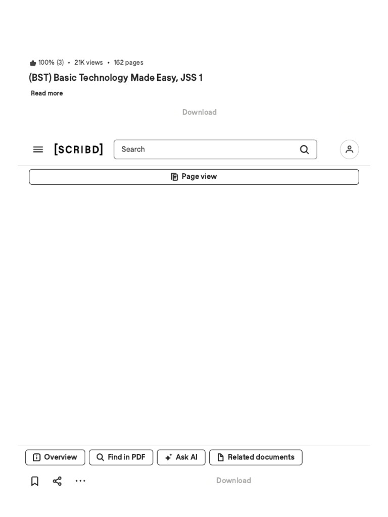 Basic Technology for JSS 1 Explained | PDF | Scribd