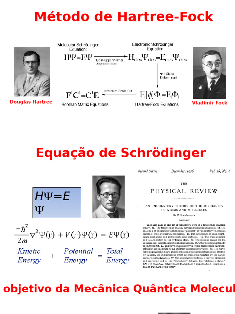 Método de Hartree-Fock em Química Quântica | PDF | Método de Hartree ...