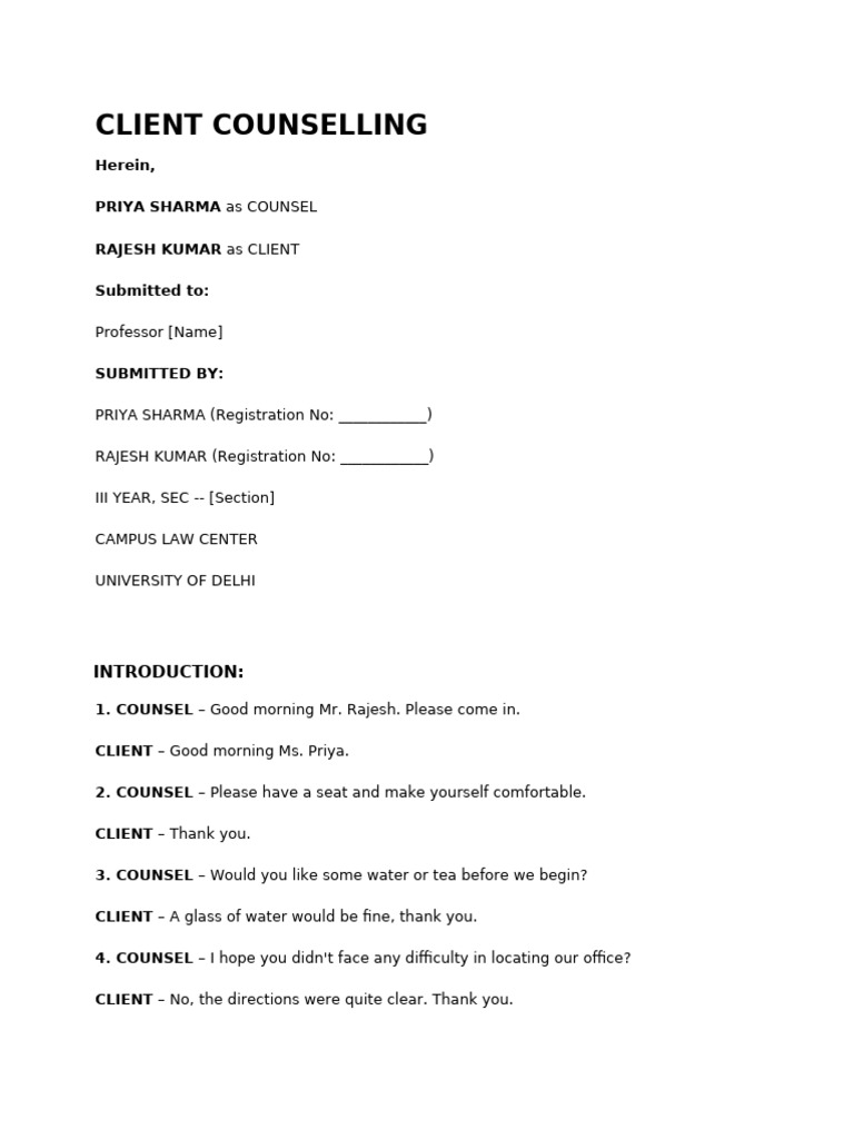 civil-client-counselling | PDF | Damages | Lawsuit