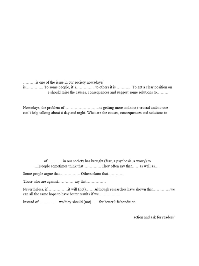 Writing An Argumentative Essay | PDF
