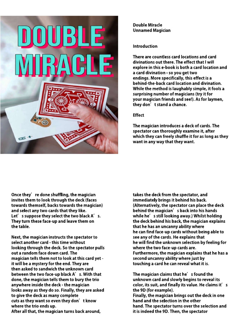 Unnamed Magician Double Miracle PDF