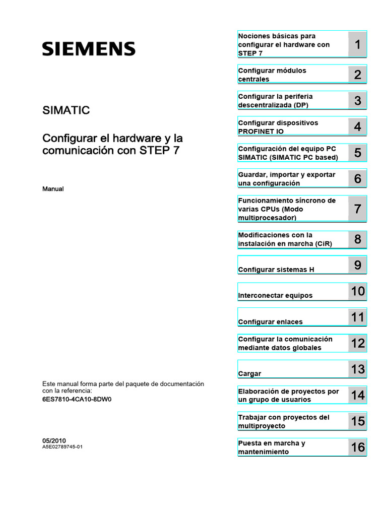 Configuración de Hardware en STEP 7 | PDF