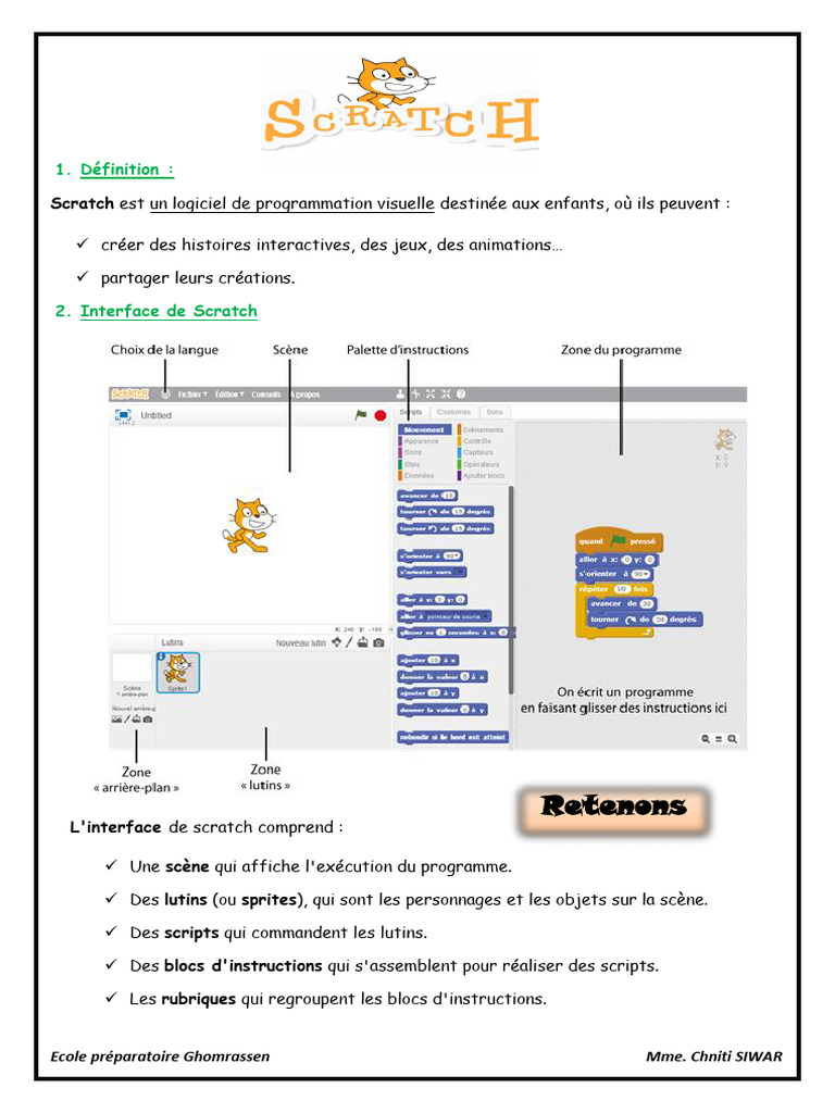 Introduction à Scratch pour enfants | PDF