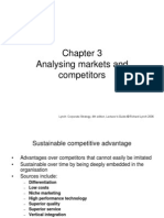 Analysing Markets and Competitors