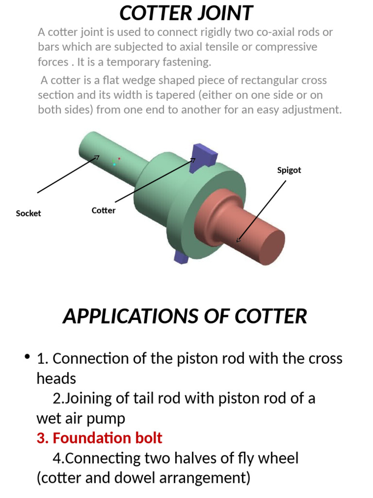 Cotterjointppt 1 8 | PDF