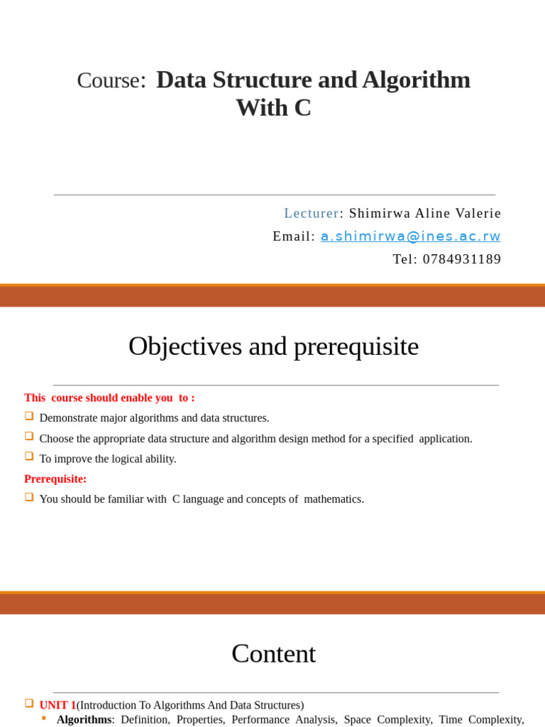 Data Structures and Algorithms in C | PDF | Time Complexity | Dynamic ...