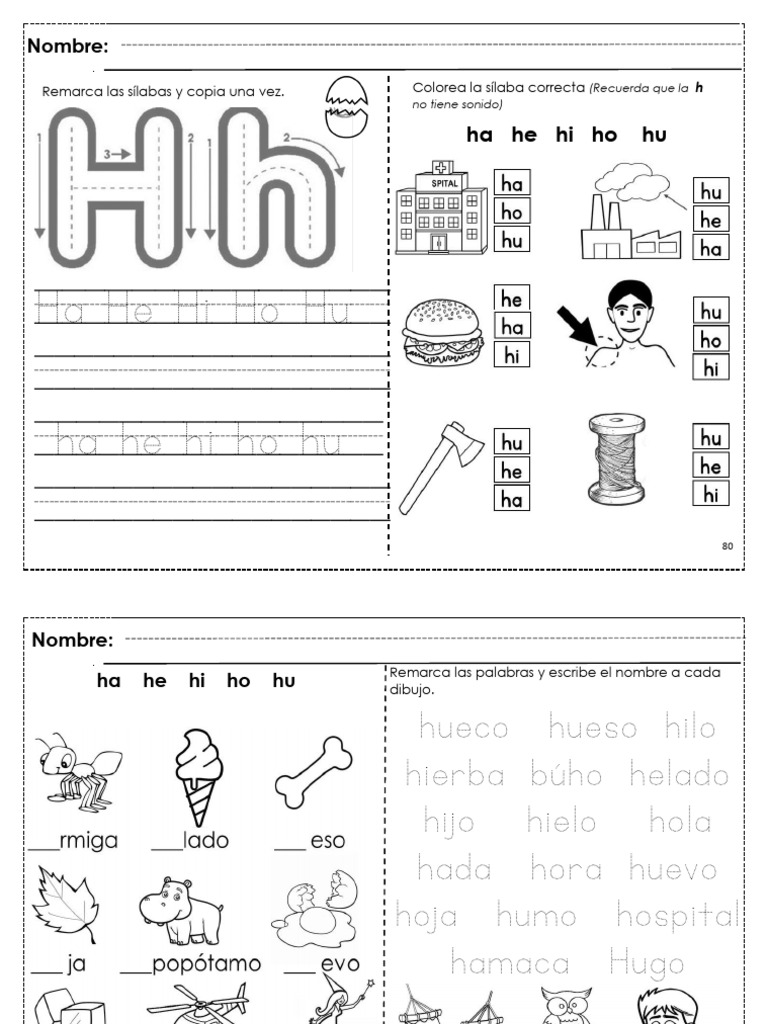 Actividades de Lectura y Escritura Infantil | PDF