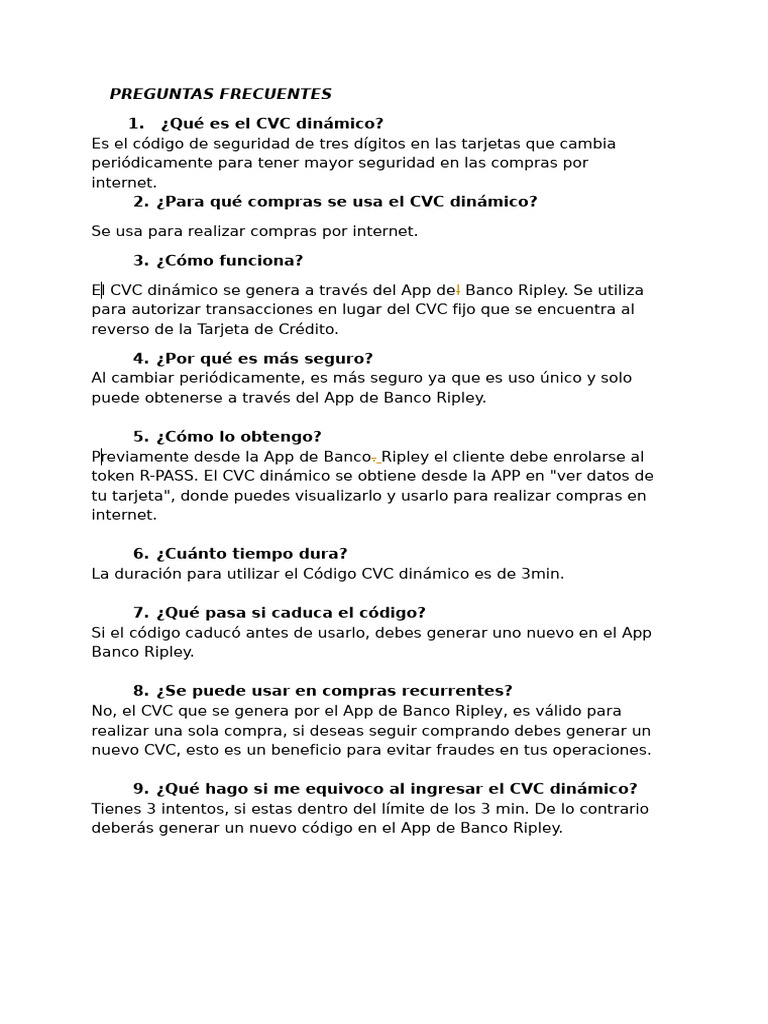 Preguntas Frecuentes 22072025 | PDF