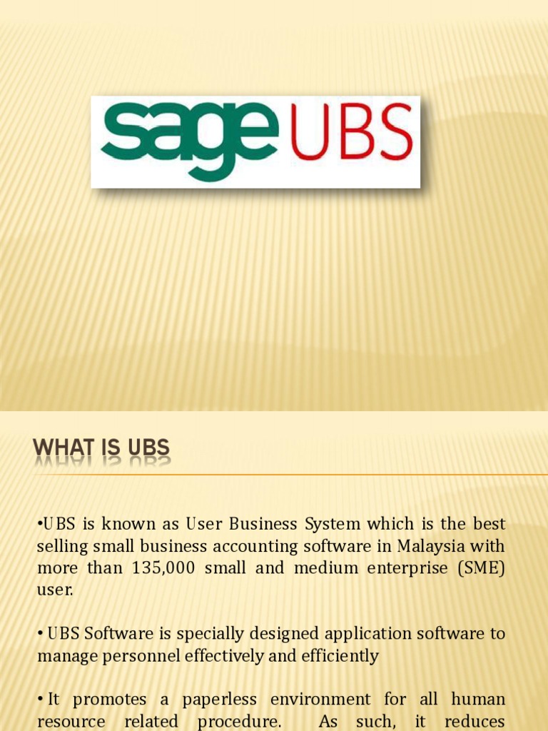 What Is Ubs Slide Remake | PDF | Payroll | Point Of Sale