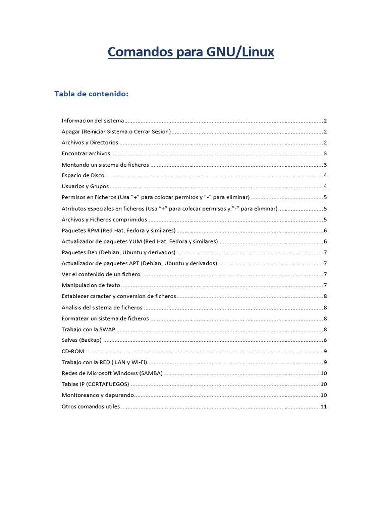 Comandos Esenciales de GNU/Linux | PDF | Archivo de computadora ...