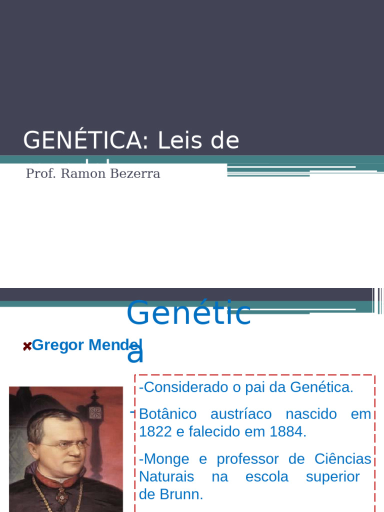 Leis de Mendel: Fundamentos da Genética | PDF | Dominância (genética ...