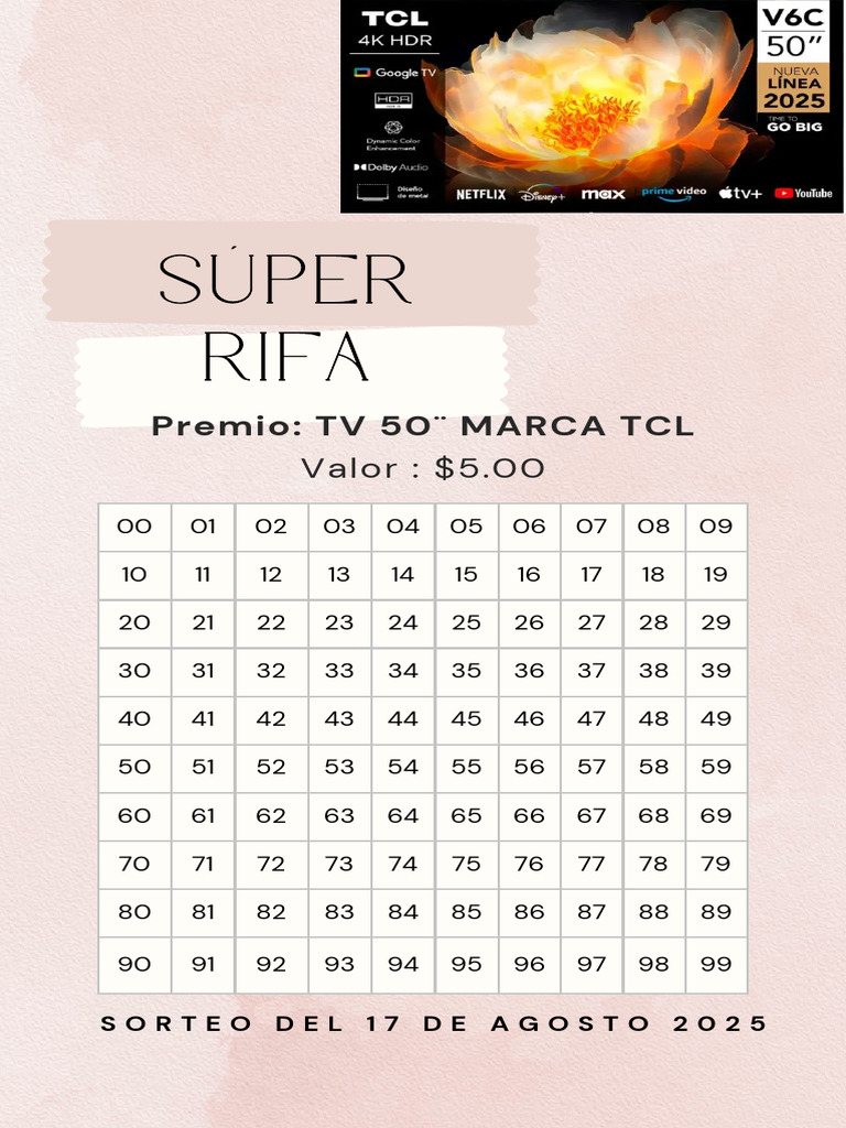 Rifa de TV 50