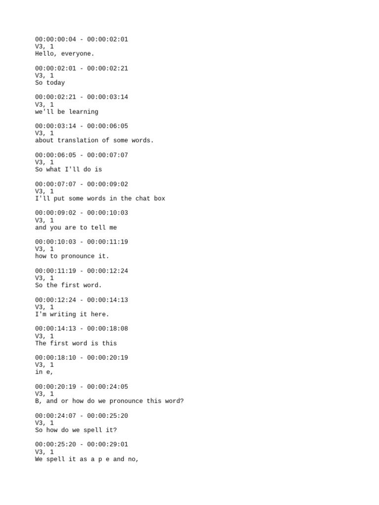 Word Pronunciation Guide | PDF