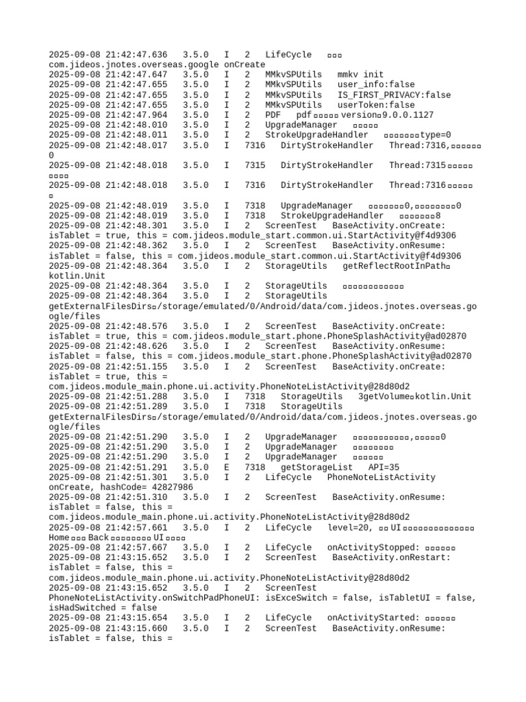 App Lifecycle and Initialization Logs | PDF | Embedded Linux ...