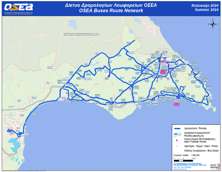 OSEA Bus Routes Map 2024 | PDF