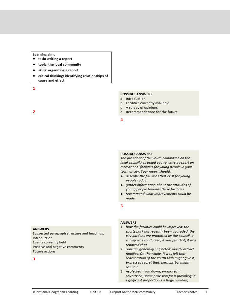 Community Report Writing Guide | PDF | Museum | Human Communication