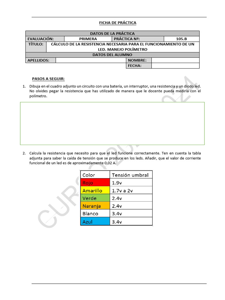 Práctica Led Sisca | PDF