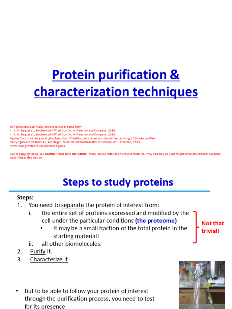 Protein Purification Techniques Overview | PDF | Gel Electrophoresis ...