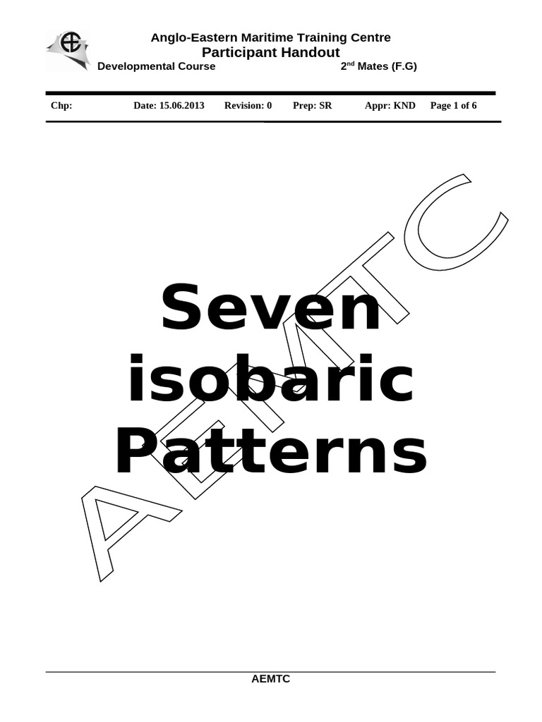Isobaric Patterns for 2nd Mates Training | PDF | Trough (Meteorology ...