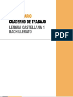 Solucionario Cuaderno Lengua castellana 1 bachillerato ed: Almandraba