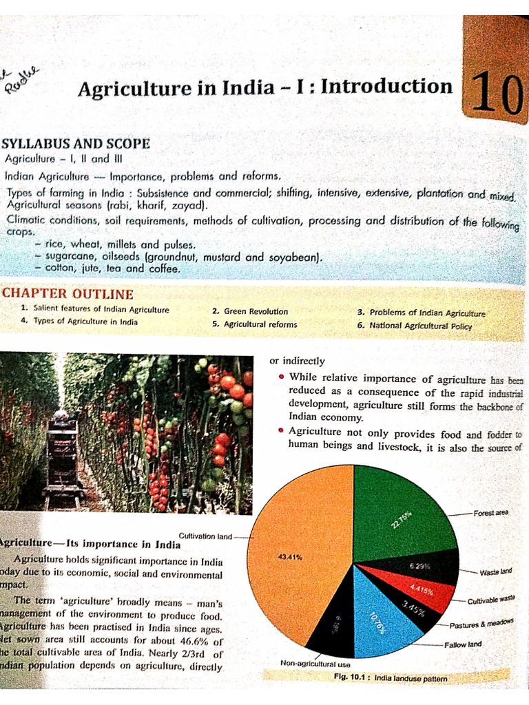 Overview of Indian Agriculture | PDF | Agriculture | Crop Rotation