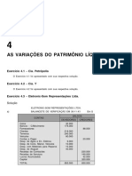 Variações do patrimônio líquido e demonstração de resultados