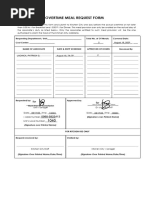 Meal Allowance Request Form | PDF