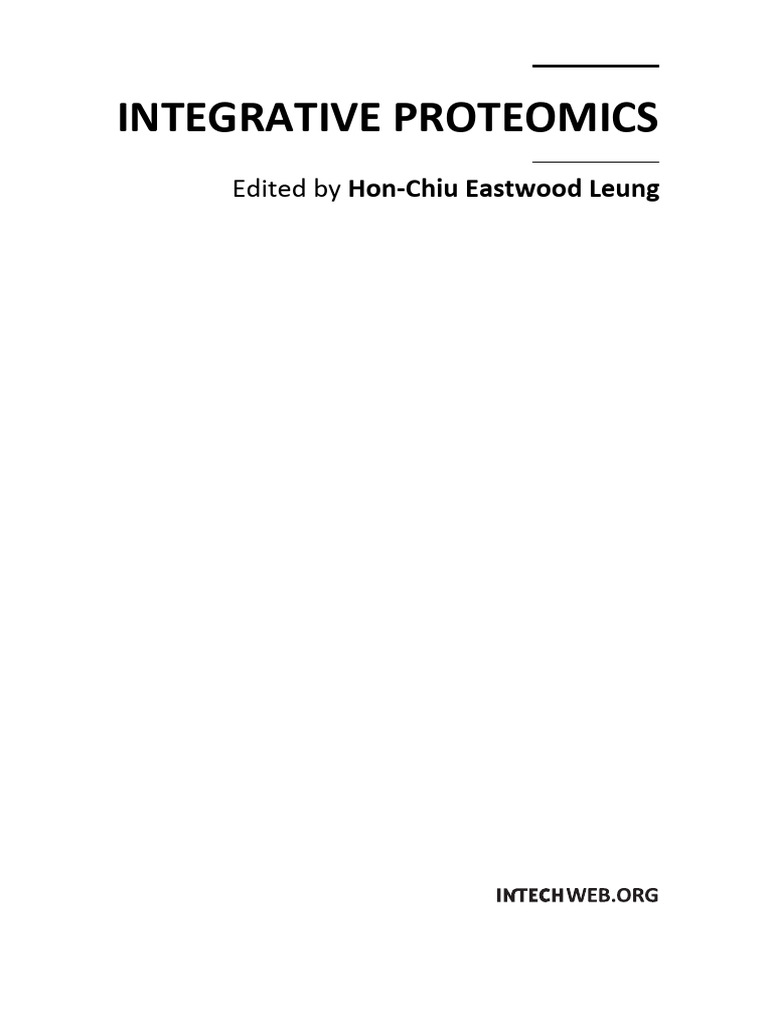 Integrative Proteomics Overview | PDF | High Performance Liquid ...